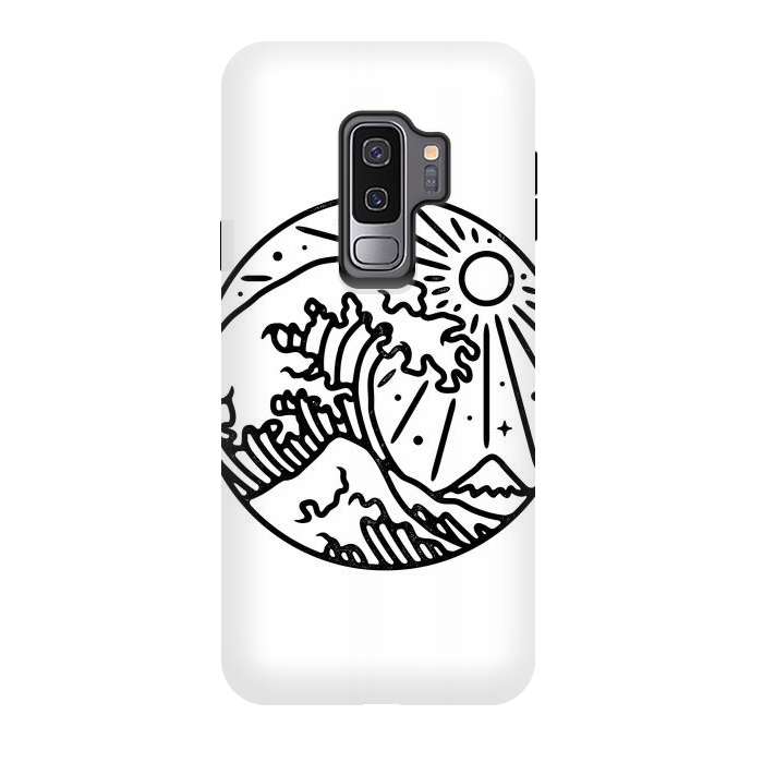 Galaxy S9 plus StrongFit The Great Wave 2 by Afif Quilimo