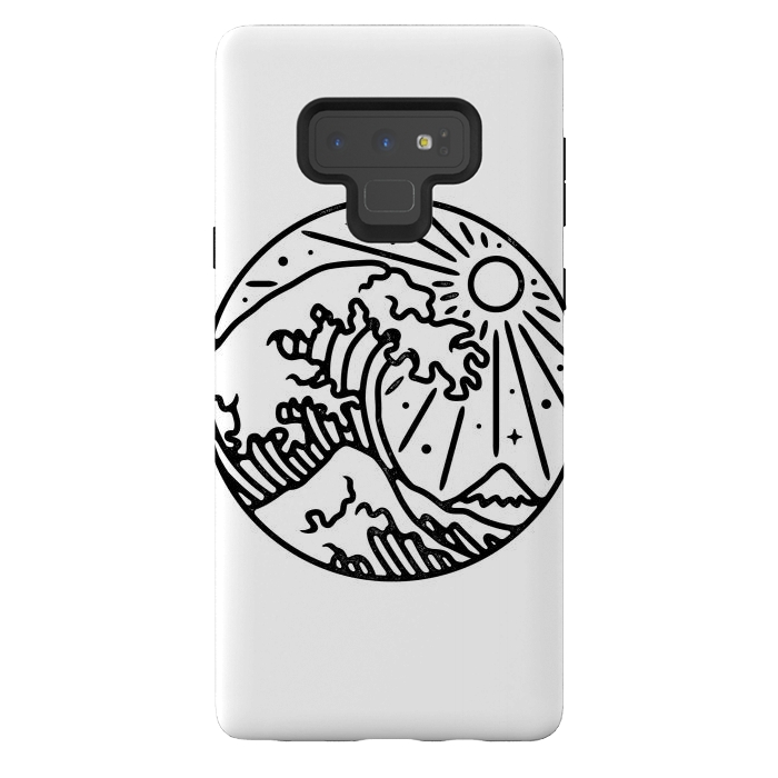 Galaxy Note 9 StrongFit The Great Wave 2 by Afif Quilimo