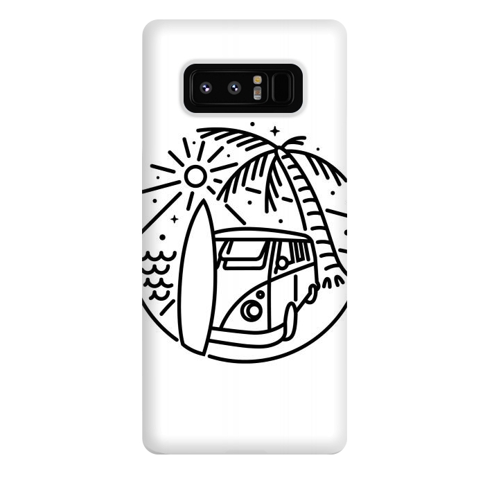 Galaxy Note 8 StrongFit Van, Surf, and Beach by Afif Quilimo