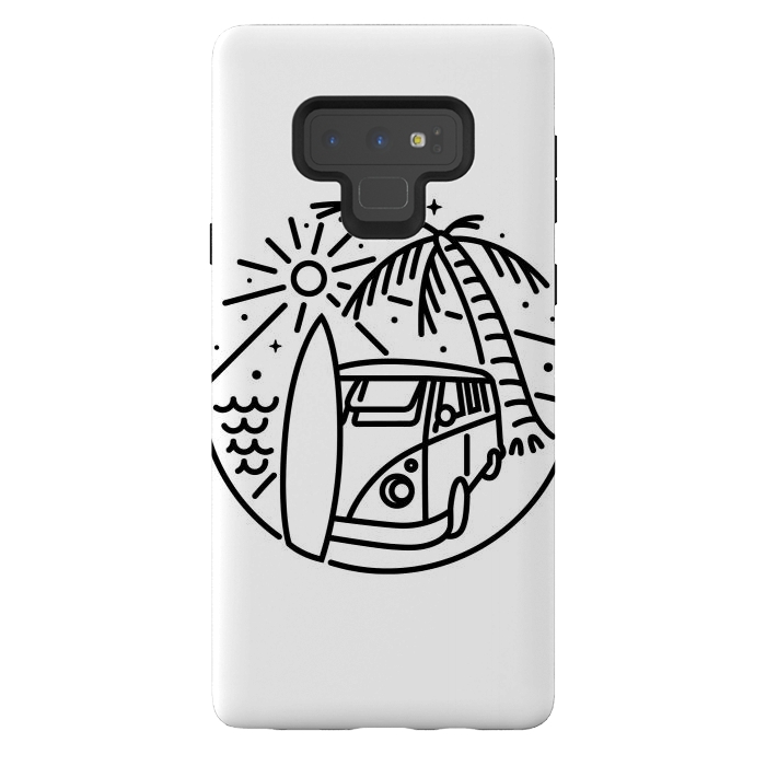 Galaxy Note 9 StrongFit Van, Surf, and Beach by Afif Quilimo
