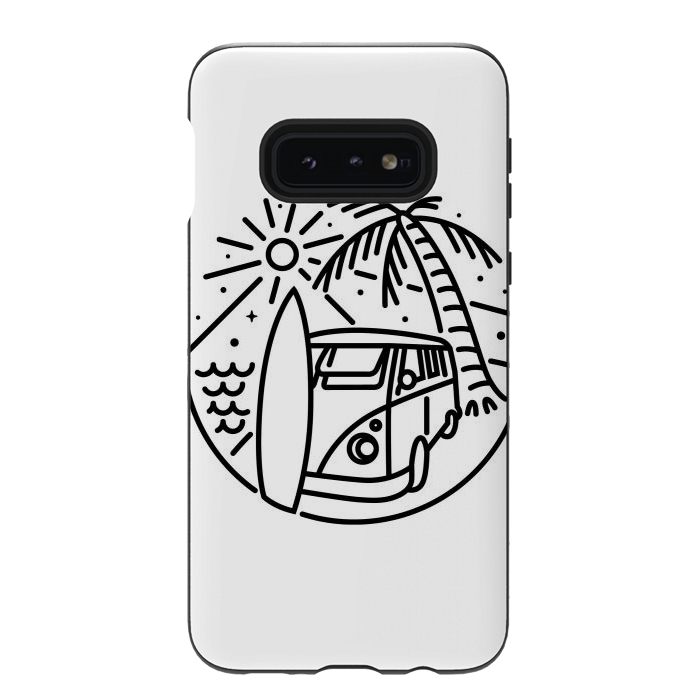 Galaxy S10e StrongFit Van, Surf, and Beach by Afif Quilimo