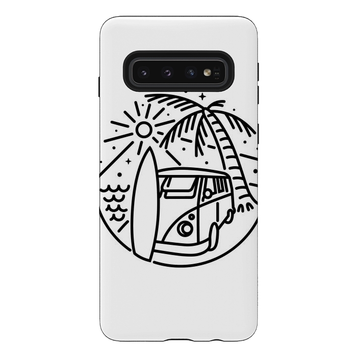 Galaxy S10 StrongFit Van, Surf, and Beach by Afif Quilimo