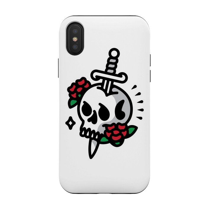 iPhone Xs / X StrongFit Death Flower Tattoo by Afif Quilimo