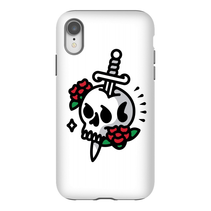 iPhone Xr StrongFit Death Flower Tattoo by Afif Quilimo