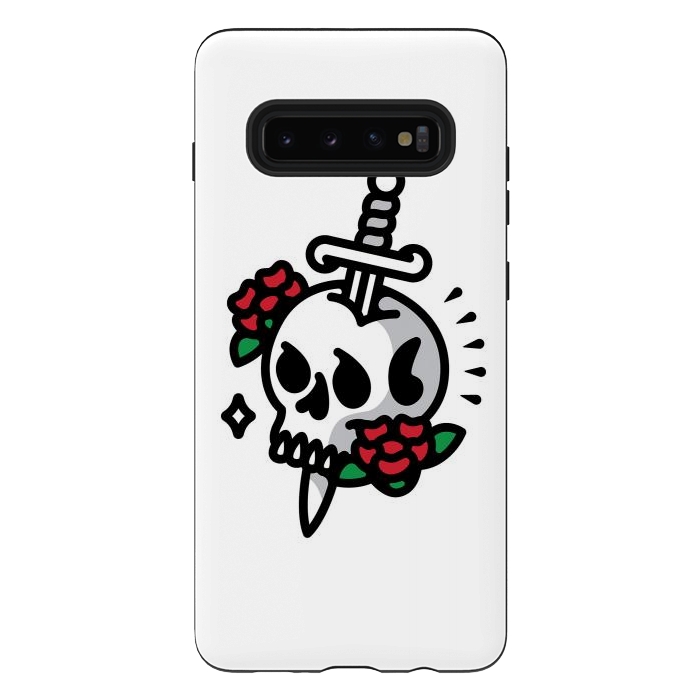 Galaxy S10 plus StrongFit Death Flower Tattoo by Afif Quilimo