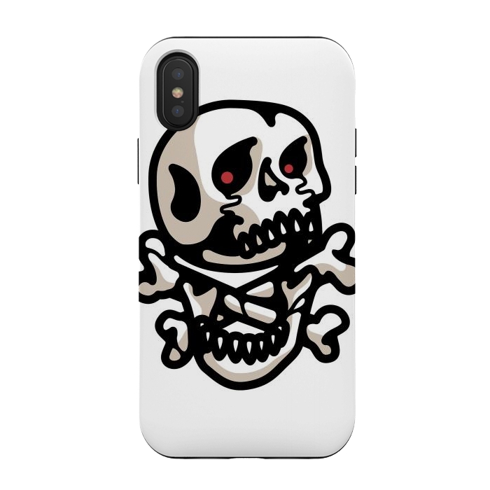 iPhone Xs / X StrongFit Crossbones by Afif Quilimo