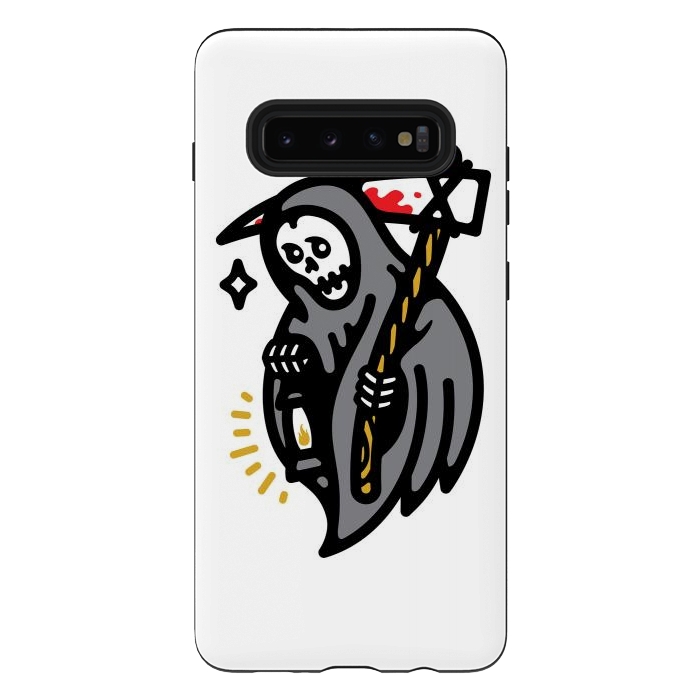 Galaxy S10 plus StrongFit Grim Lantern by Afif Quilimo