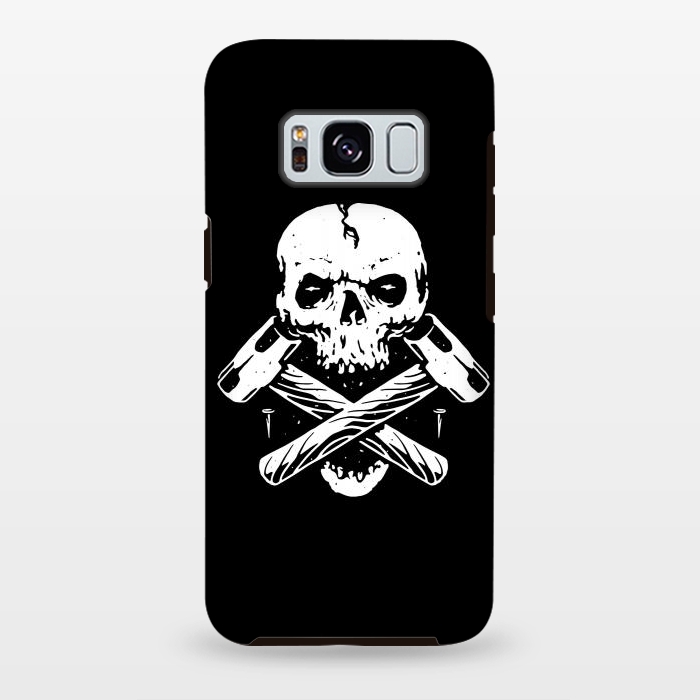 Galaxy S8 plus StrongFit Skull Hammer by Afif Quilimo