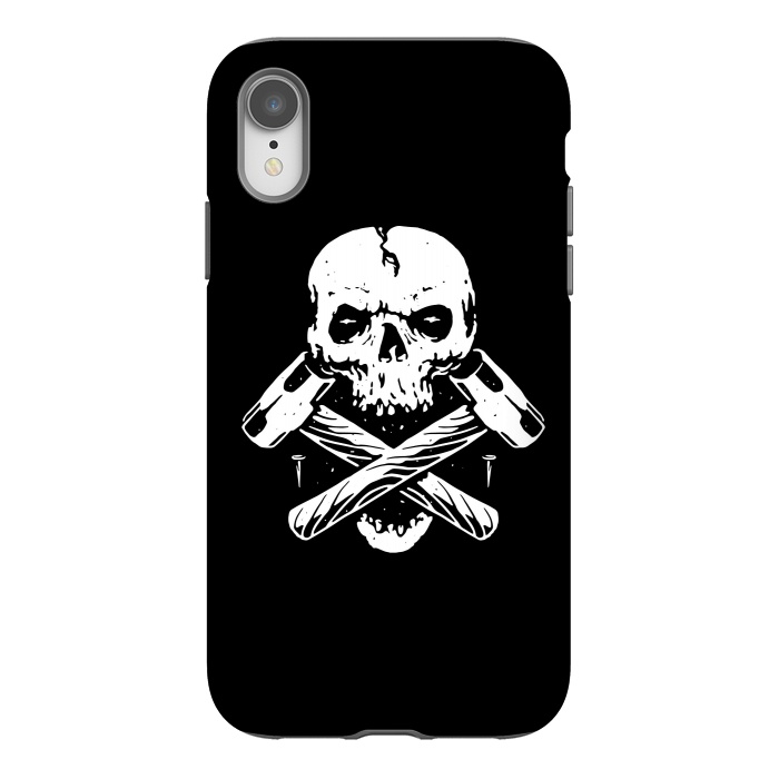 iPhone Xr StrongFit Skull Hammer by Afif Quilimo