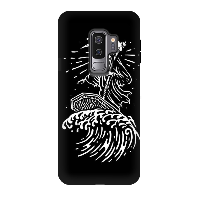 Galaxy S9 plus StrongFit Grim Surfer by Afif Quilimo