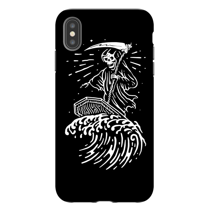 iPhone Xs Max StrongFit Grim Surfer by Afif Quilimo