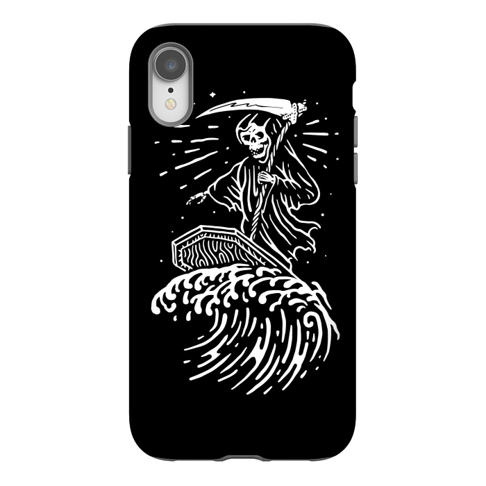 iPhone Xr StrongFit Grim Surfer by Afif Quilimo