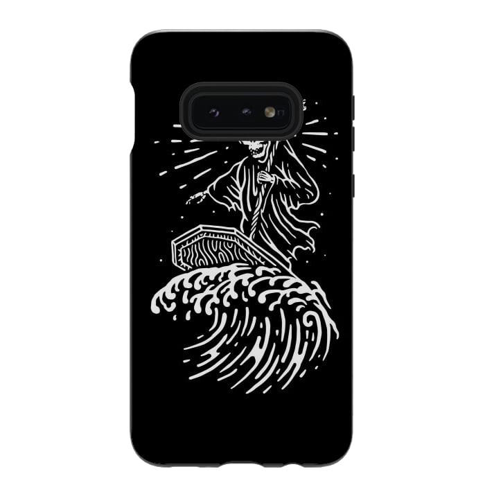 Galaxy S10e StrongFit Grim Surfer by Afif Quilimo