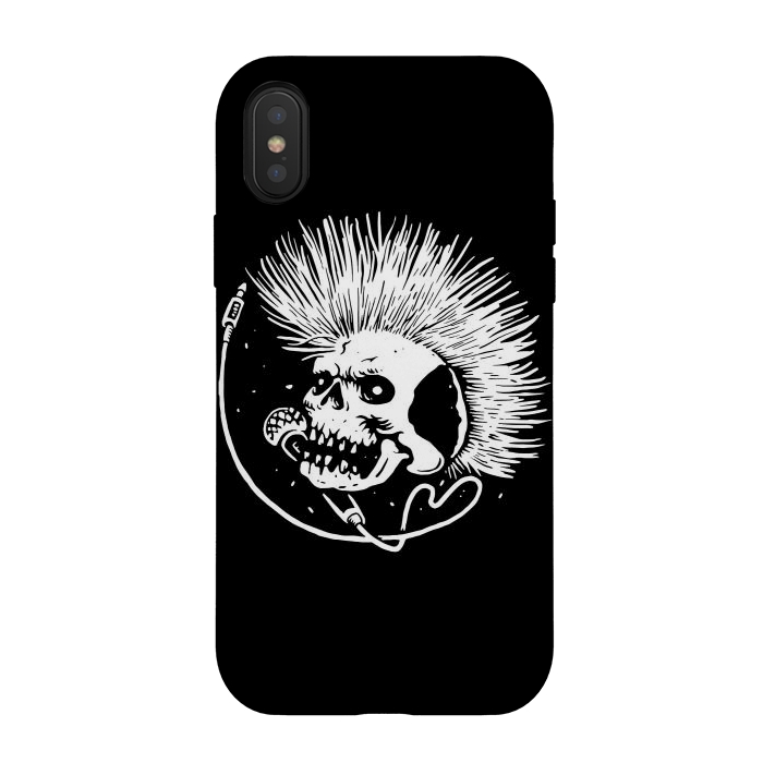iPhone Xs / X StrongFit Skull Punk by Afif Quilimo