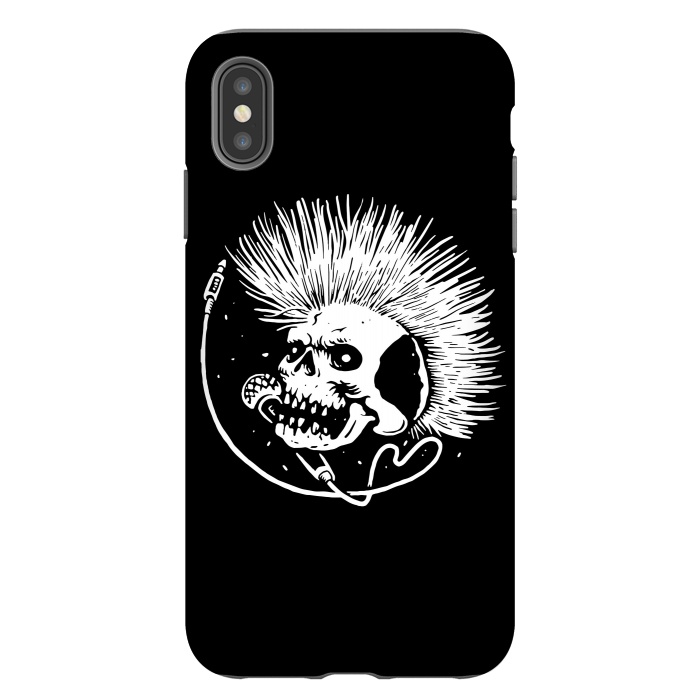 iPhone Xs Max StrongFit Skull Punk by Afif Quilimo