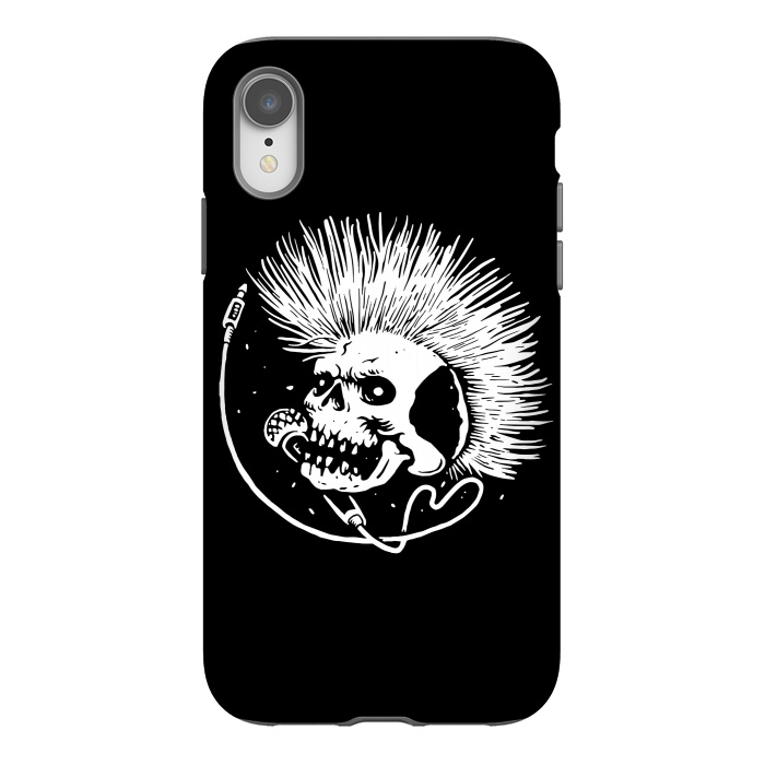 iPhone Xr StrongFit Skull Punk by Afif Quilimo