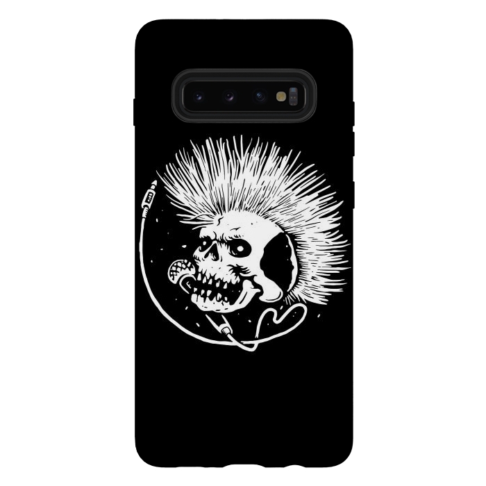 Galaxy S10 plus StrongFit Skull Punk by Afif Quilimo