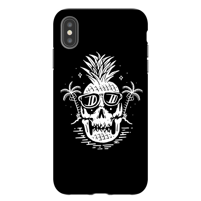 iPhone Xs Max StrongFit Skull Pineapple 2 by Afif Quilimo