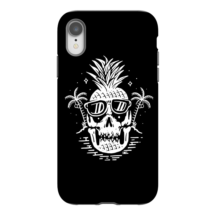 iPhone Xr StrongFit Skull Pineapple 2 by Afif Quilimo
