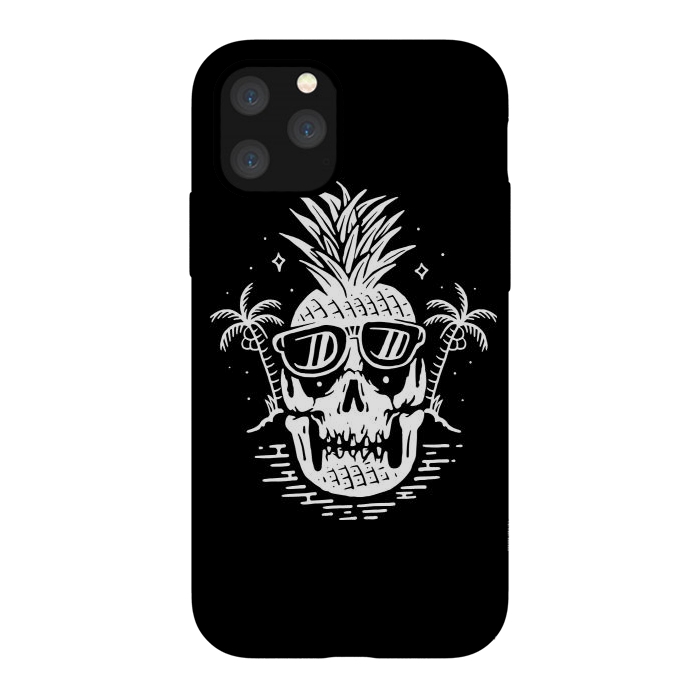 iPhone 11 Pro StrongFit Skull Pineapple 2 by Afif Quilimo