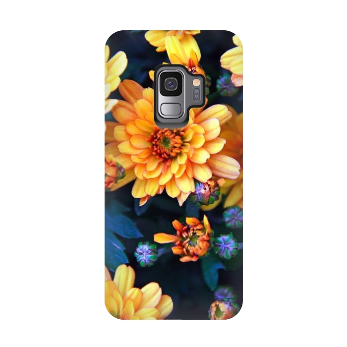Galaxy S9 StrongFit Chrysanthemums by Winston
