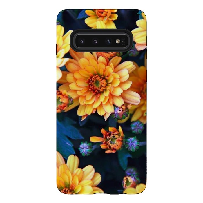 Galaxy S10 StrongFit Chrysanthemums by Winston