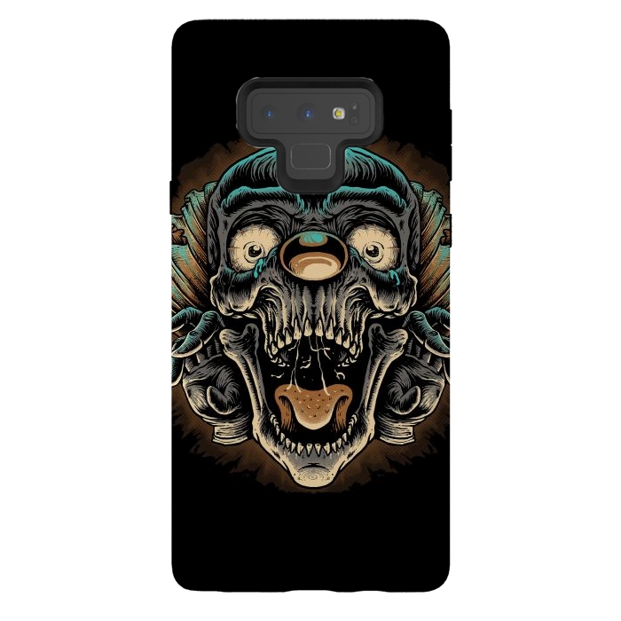 Galaxy Note 9 StrongFit Scary Clown by Afif Quilimo
