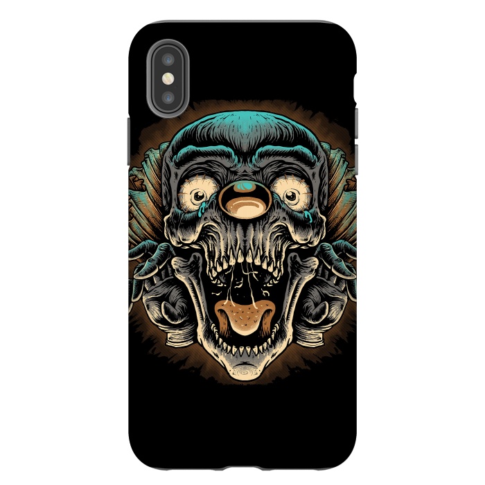 iPhone Xs Max StrongFit Scary Clown by Afif Quilimo