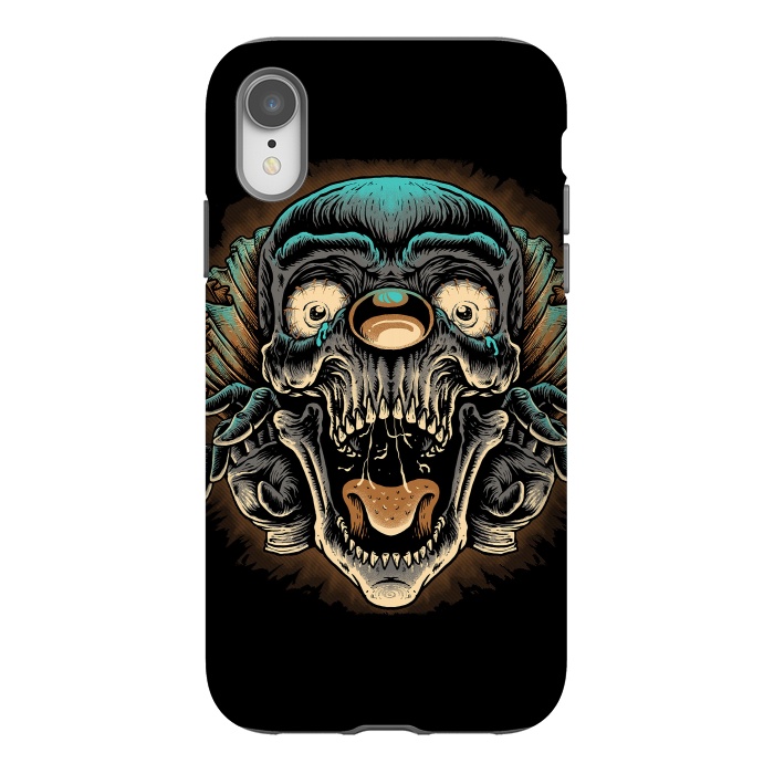 iPhone Xr StrongFit Scary Clown by Afif Quilimo
