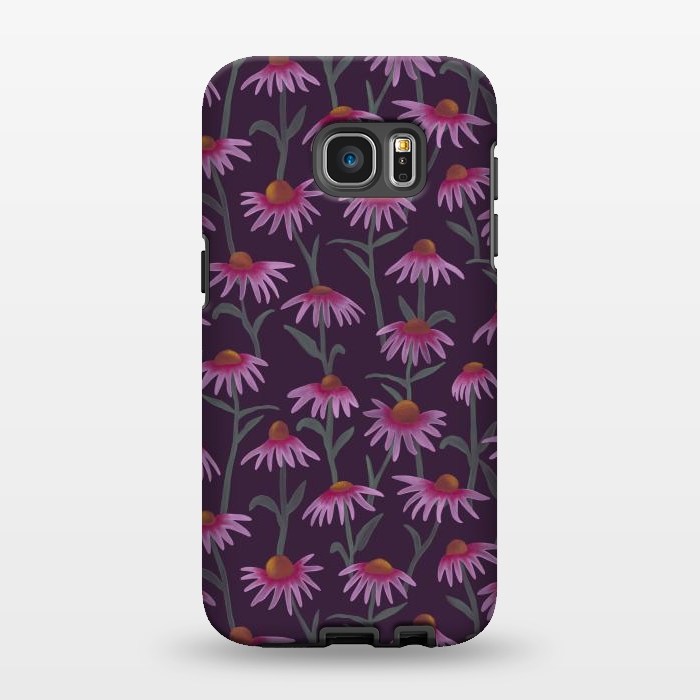 Galaxy S7 EDGE StrongFit Echinacea Flowers by Tishya Oedit