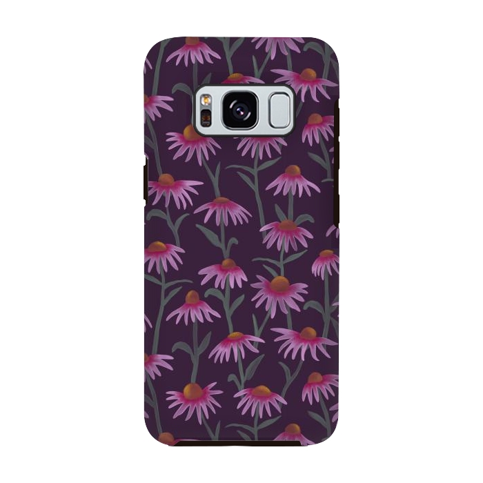 Galaxy S8 StrongFit Echinacea Flowers by Tishya Oedit