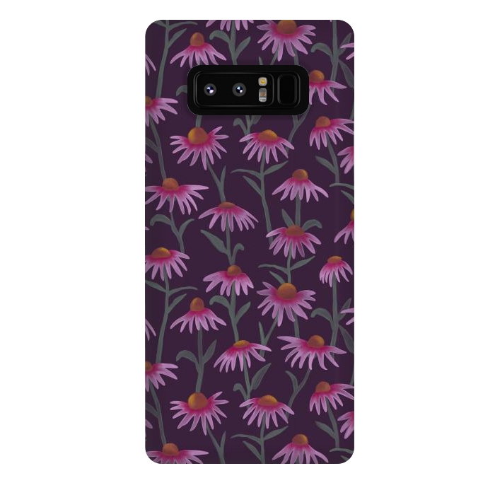 Galaxy Note 8 StrongFit Echinacea Flowers by Tishya Oedit