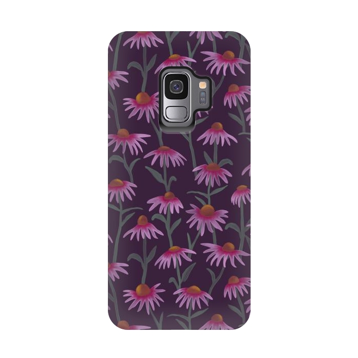 Galaxy S9 StrongFit Echinacea Flowers by Tishya Oedit