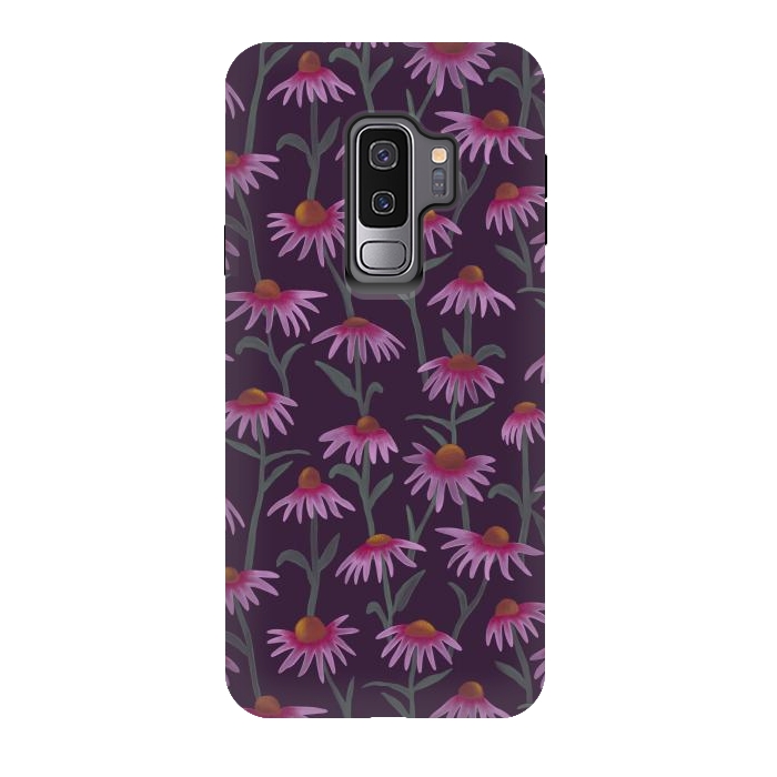 Galaxy S9 plus StrongFit Echinacea Flowers by Tishya Oedit