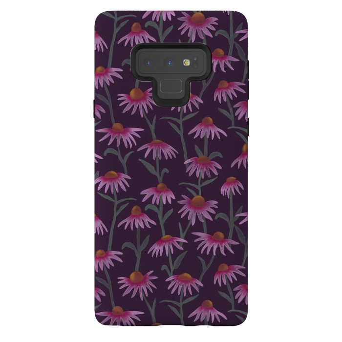 Galaxy Note 9 StrongFit Echinacea Flowers by Tishya Oedit