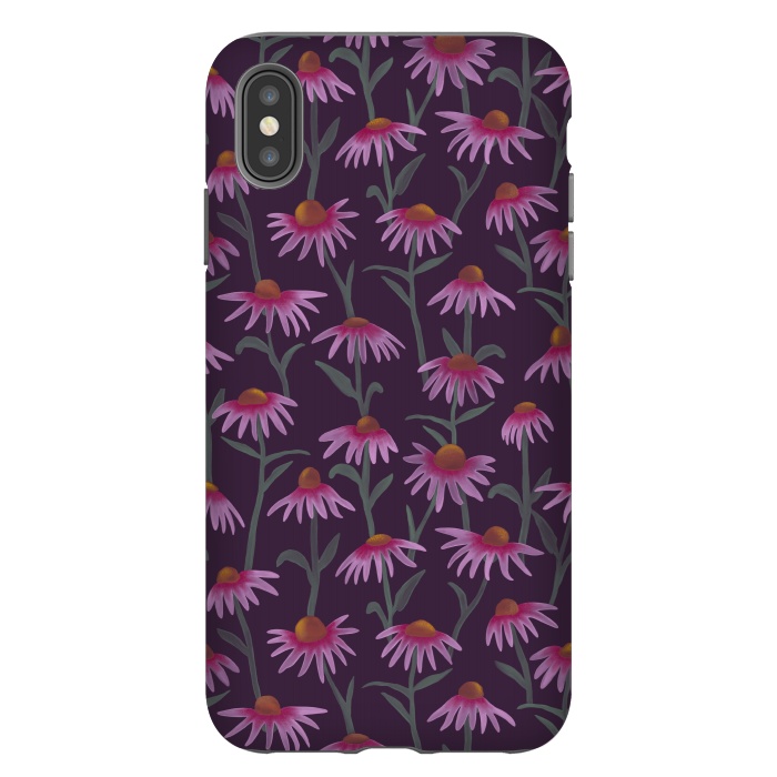 iPhone Xs Max StrongFit Echinacea Flowers by Tishya Oedit