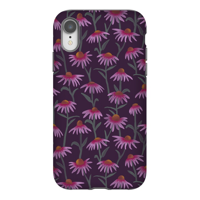 iPhone Xr StrongFit Echinacea Flowers by Tishya Oedit