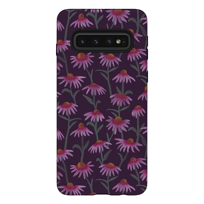 Galaxy S10 StrongFit Echinacea Flowers by Tishya Oedit