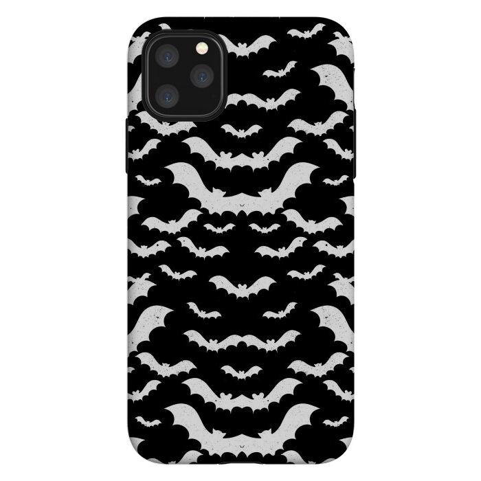 iPhone 11 Pro Max StrongFit Spooky bats Halloween pattern by Oana 