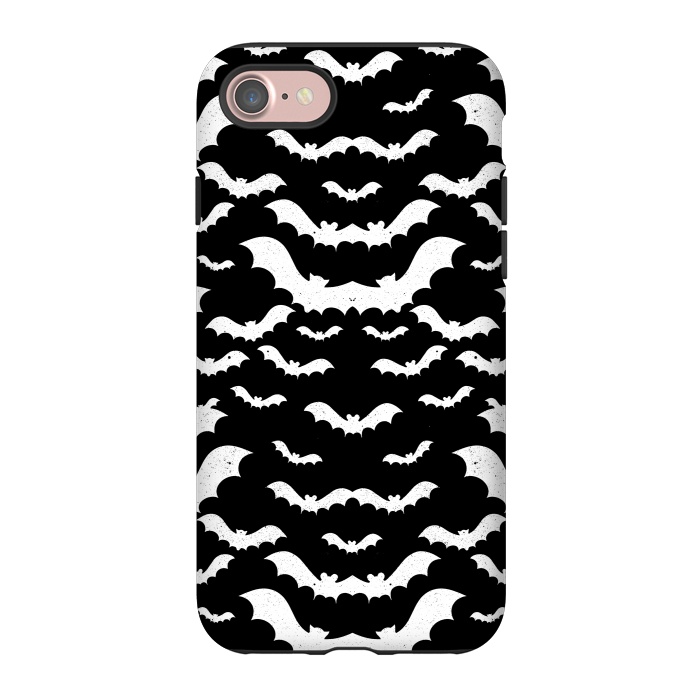 iPhone 7 StrongFit Spooky bats Halloween pattern by Oana 