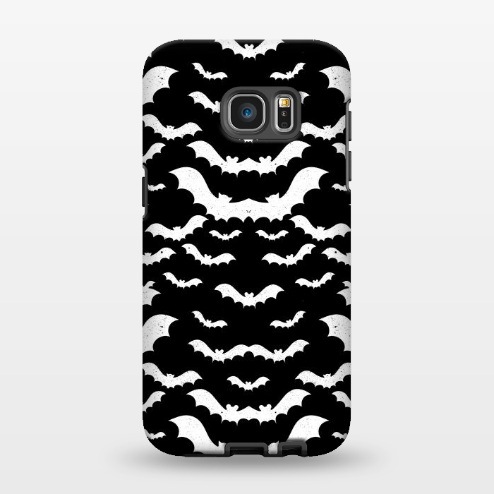 Galaxy S7 EDGE StrongFit Spooky bats Halloween pattern by Oana 