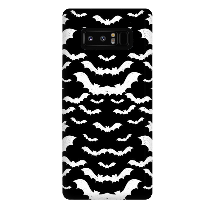 Galaxy Note 8 StrongFit Spooky bats Halloween pattern by Oana 