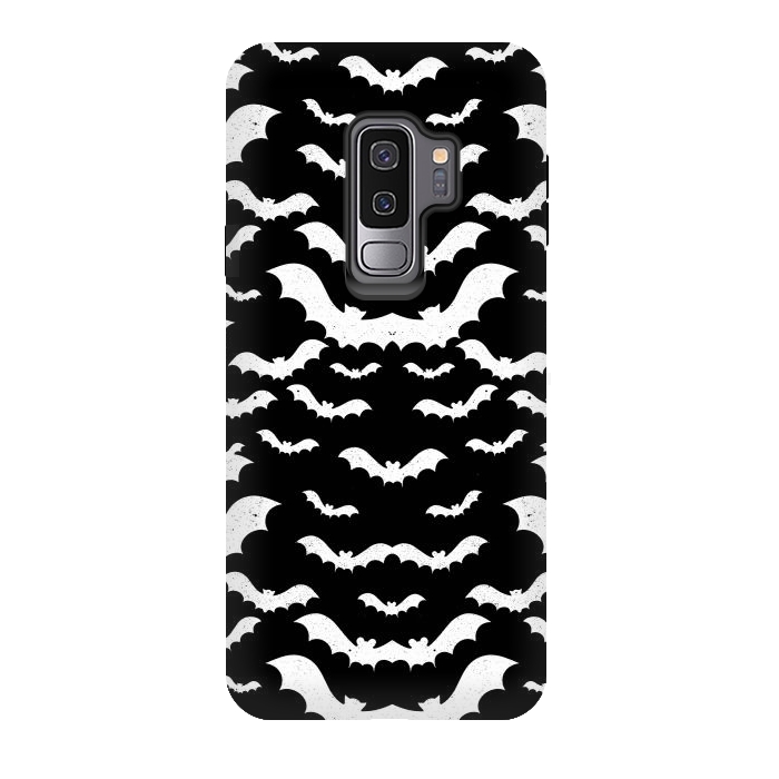 Galaxy S9 plus StrongFit Spooky bats Halloween pattern by Oana 