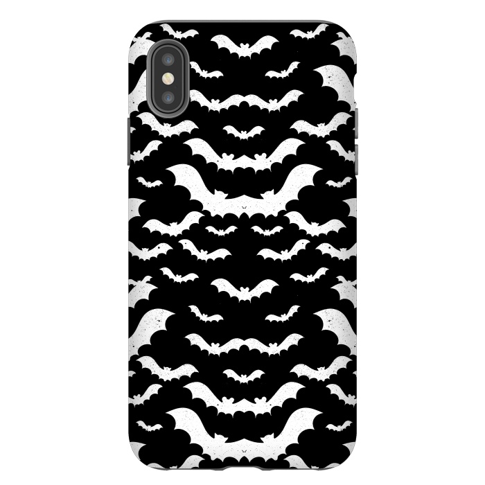 iPhone Xs Max StrongFit Spooky bats Halloween pattern by Oana 