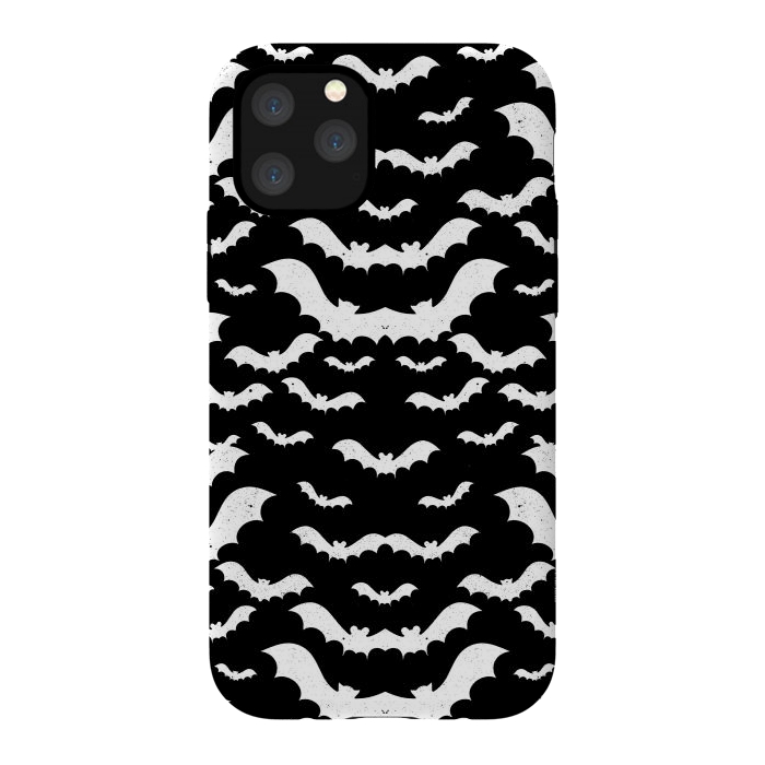 iPhone 11 Pro StrongFit Spooky bats Halloween pattern by Oana 