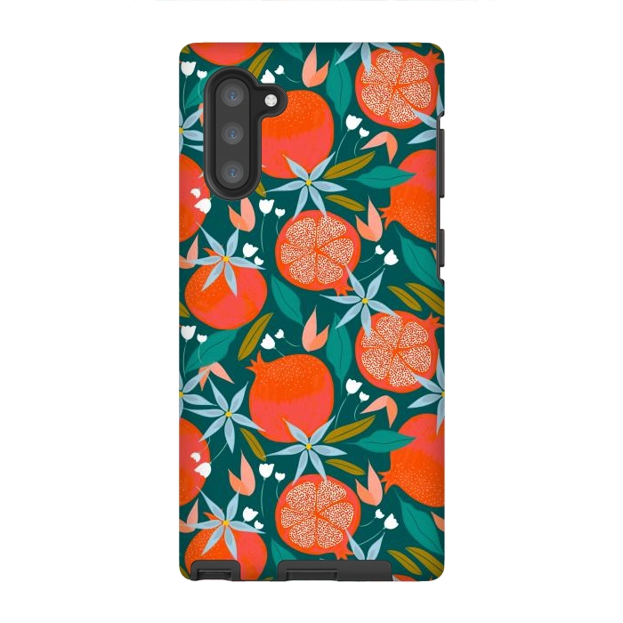 Galaxy Note 10 StrongFit Summer Pomegranate by Uma Prabhakar Gokhale