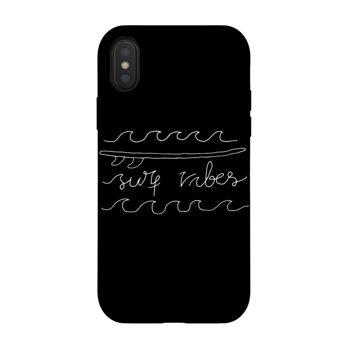 iPhone Xs / X StrongFit Surf Vibes Typo by Afif Quilimo
