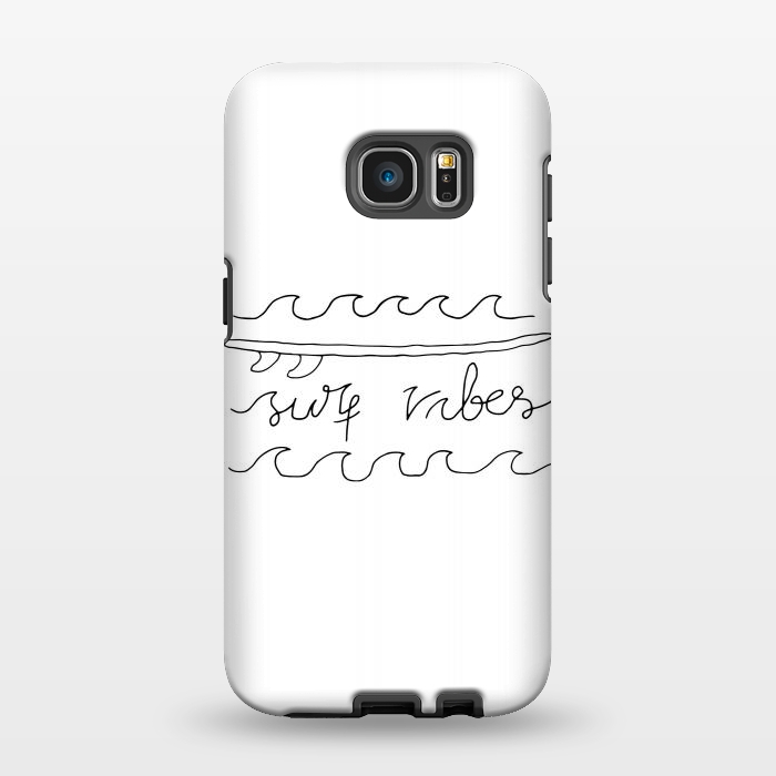 Galaxy S7 EDGE StrongFit Surf Vibes Typo 2 by Afif Quilimo