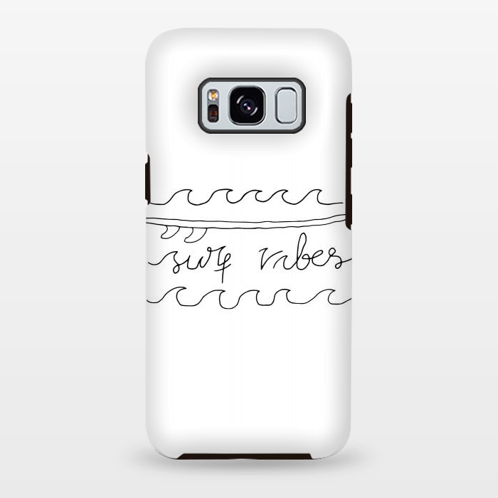 Galaxy S8 plus StrongFit Surf Vibes Typo 2 by Afif Quilimo