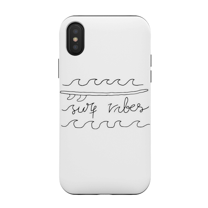 iPhone Xs / X StrongFit Surf Vibes Typo 2 by Afif Quilimo